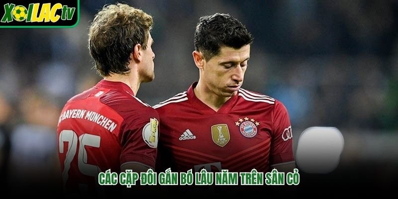 Các cặp đôi gắn bó lâu năm trên sân cỏ