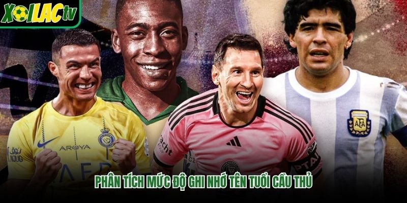 Phân tích mức độ ghi nhớ tên tuổi cầu thủ